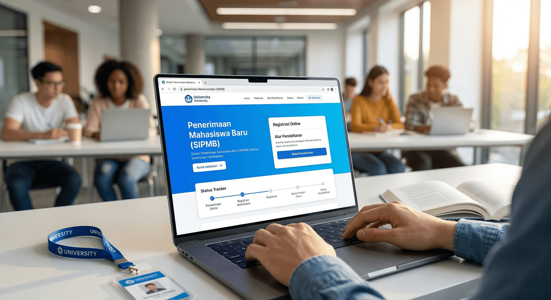 Sistem Penerimaan Mahasiswa Baru (SIPMB) - Tangkapan Layar Proyek